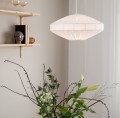 Lampa wisząca abażurowa Edith Ø38, biała - PR Home