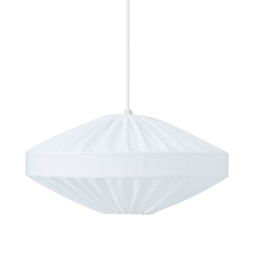Lampa wisząca abażurowa Edith Ø38, biała - PR Home