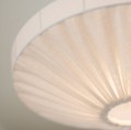 Lampa wisząca abażurowa Edith Ø50, biała - PR Home