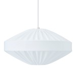Lampa wisząca abażurowa Edith Ø50, biała - PR Home