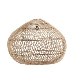 Lampa wisząca z rattanu Karen Ø50, naturalna - PR Home