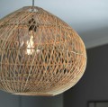 Lampa wisząca z rattanu Karen Ø50, naturalna - PR Home