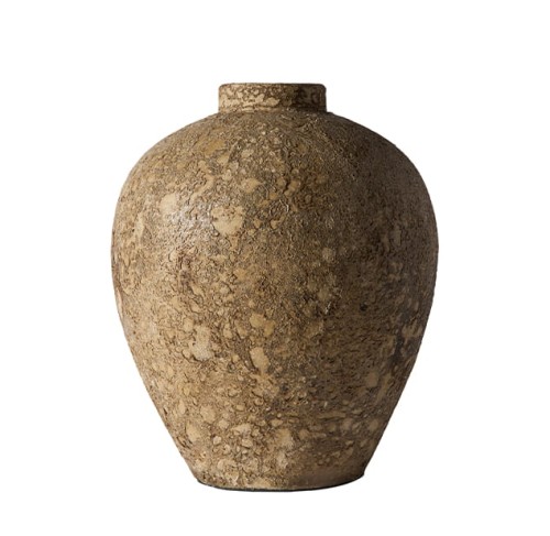 Wazon Luna 40 z terakoty, beżowy - Muubs