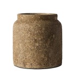 Osłonka na doniczkę z terakoty Luna 28, beżowa - Muubs