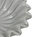 Dekoracyjna misa ceramiczna z falowanymi brzegami, szara - Atmosphera