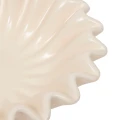 Dekoracyjna misa ceramiczna z falowanymi brzegami, beżowa - Atmosphera
