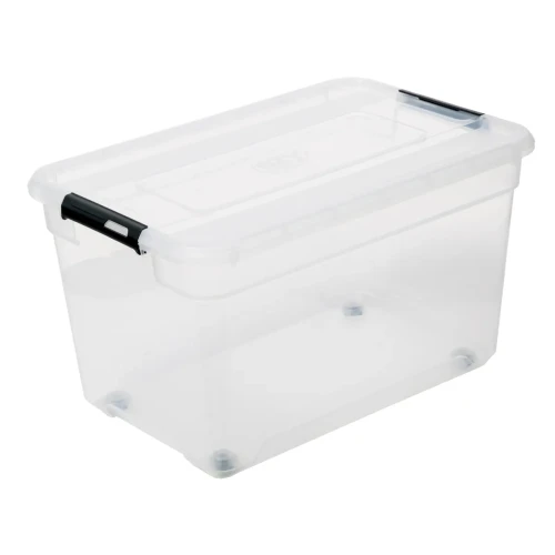 Pojemnik z pokrywką Solutions 58x38x34, transparentny - 5five