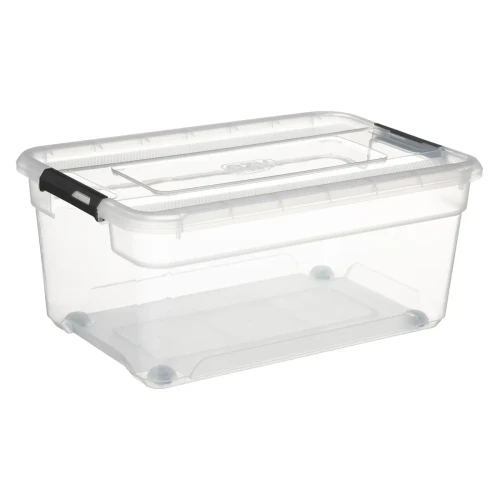 Pojemnik z pokrywką Solutions 58x38x26, transparentny - 5five