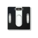 Waga łazienkowa analityczna, szklana czarna - 5five