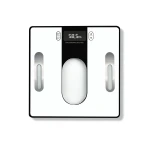 Waga łazienkowa analityczna, szklana biała - 5five
