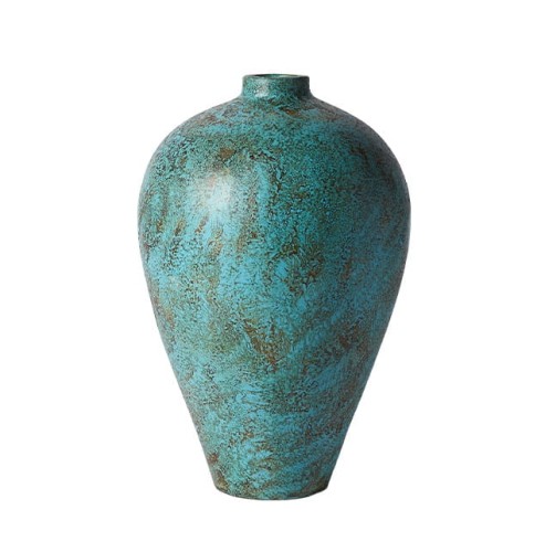 Wazon podłogowy z terakoty Anchor 60, turkusowy - Muubs