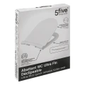 Deska sedesowa biała Ultra Slim, ciche zamykanie - 5five