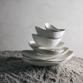 Ceramiczne miseczki z fakturą i organicznym kształtem Tega, 2 szt - Muubs