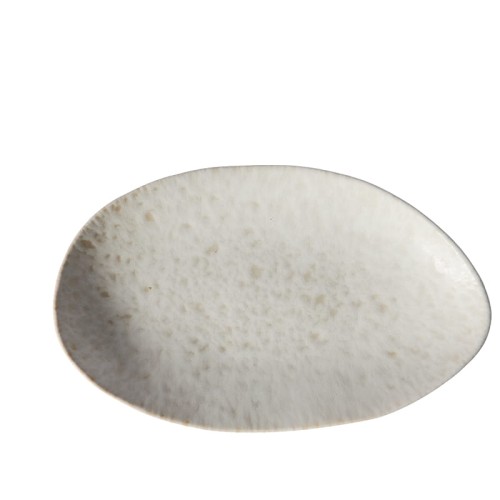 Ceramiczne talerze z fakturą i organicznym kształtem Tega, 6 el. - Muubs