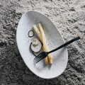 Ceramiczne talerze z fakturą i organicznym kształtem Tega, 6 el. - Muubs