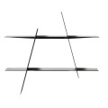 Czarna półka na ścianę metalowa A-Shelf 52x9x46 - Andersen Furniture