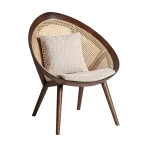 Fotel z plecionką wiedeńską drewniany Werth, jesion - Vical