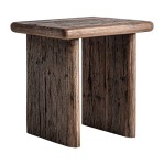 Drewniany stolik kawowy, w stylu wabi sabi Toigne - Vical
