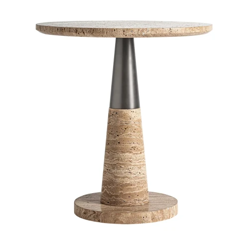 Stolik kawowy z trawertynu Rust - Vical