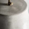 Lampa stołowa betonowa z jutowym kloszem Contemporary 110 - Vical