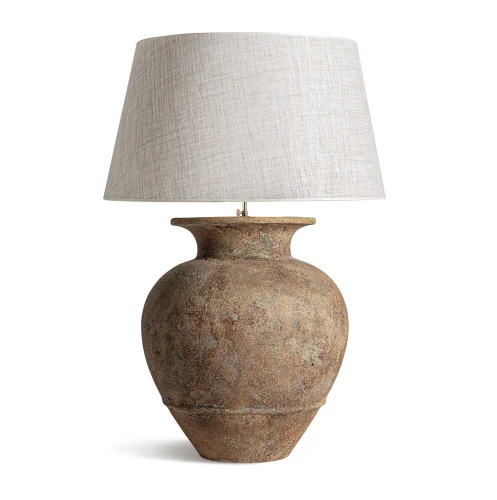 Lampa stołowa ceramiczna duża, z efektem postarzania - Vical
