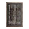Minimalistyczny obraz z wypukłym wzorem z drewna Siegen Wall Art - Vical