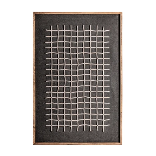 Minimalistyczny obraz z wypukłym wzorem z drewna Siegen Wall Art - Vical
