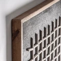 Minimalistyczny obraz z wypukłym wzorem z drewna Siegen Wall Art - Vical