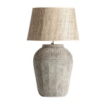 Duża lampa stołowa ceramiczna z efektem postarzania - Vical