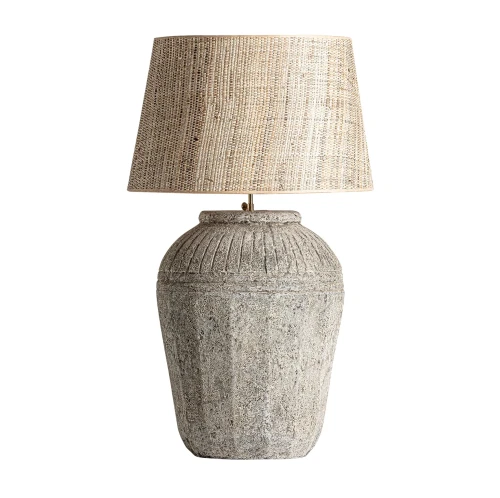 Duża lampa stołowa ceramiczna z efektem postarzania - Vical