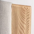 Krzesło drewniane tapicerowane z podłokietnikami Nara Beige - Vical