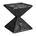 Stolik drewniany czarny o kształcie klepsydry Vievy - Vical