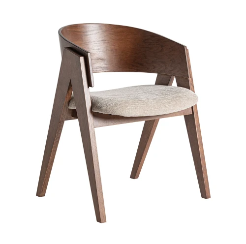 Designerskie krzesło drewniane tapicerowane Madiran - Vical