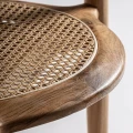 Krzesło drewniane z plecionką wiedeńską i zaokrąglonym oparciem Tostily - Vical
