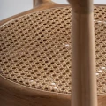 Krzesło drewniane z plecionką wiedeńską i zaokrąglonym oparciem Tostily - Vical