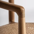 Krzesło drewniane z plecionką wiedeńską i zaokrąglonym oparciem Tostily - Vical