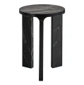 Stolik pomocniczy z marmuru Dyrstad, czarny - Vical