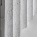 Stolik nocny biały designerski, z szufladami Mulcey - Vical