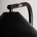 Elegancka lampa stołowa z marmurową podstawą, czarna - Vical