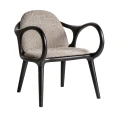 Designerski fotel drewniany tapicerowany Herten - Vical