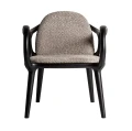 Designerski fotel drewniany tapicerowany Herten - Vical