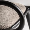 Designerski fotel drewniany tapicerowany Herten - Vical