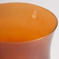 Szklany wazon na nóżce Covasna, pomarańczowy - Vical