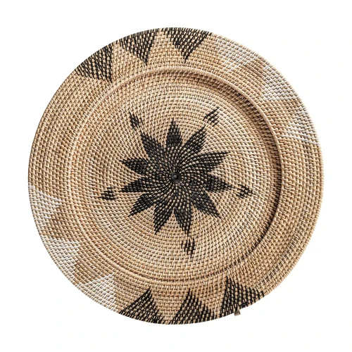 Dekoracja ścienna z rattanu Boho Light 70 - Vical