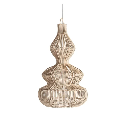 Dekoracyjna lampa sufitowa rattanowa 54cm - Vical