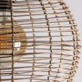 Lampa rattanowa z abażurem w formie kuli - Vical