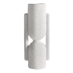 Wazon ceramiczny z efektem chropowatości Gissel, biały - Vical