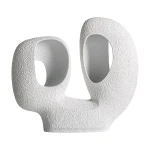 Ceramiczna dekoracja z efektem chropowatości Gissel 34, biała - Vical