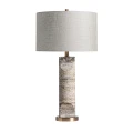 Lampa stołowa wysoka, z szarego trawertynu - Vical