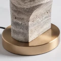 Lampa stołowa wysoka, z szarego trawertynu - Vical